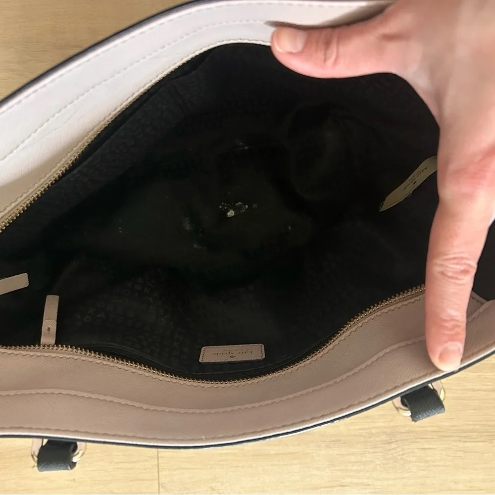 Kate spade Two-Tone Tote Bag with Gold Accents - Picture 4 of 4